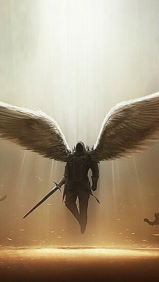 Archangel Tyrael Artwork Wallpaper iPhone
