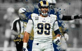 Wallpaper Aaron Donald Los Angeles Rams Nfl Creative