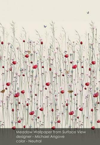 Meadow Wallpaper From Surface In Neutral With Image