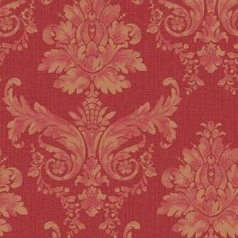 Holden K2 Langley Damask Red Gold Wallpaper At Wilko
