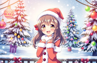 Gacha Christmas Girl Wallpaper