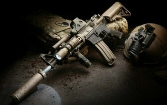 Assault Rifle Desktop Wallpaper HD