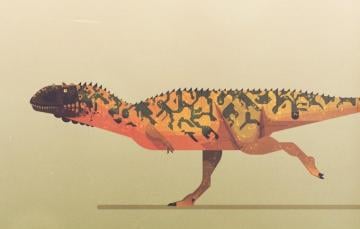 Wallpaper Minimalism Style Dinosaur Art