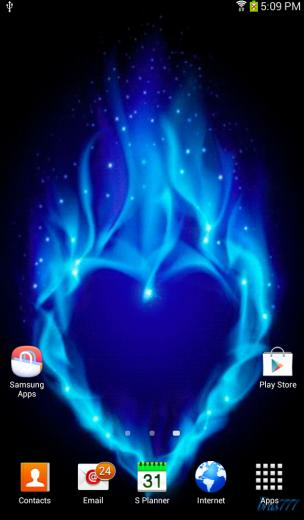 Blue Icy Heart Live Wallpaper Screenshot Thumbnail