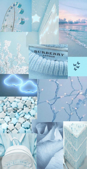 Blue Aesthetic Background Wallpaper