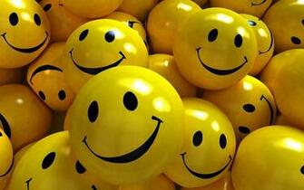 HD 3d Yellow Smile Balls Wallpaper Wallpaperbyte
