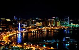 Wallpaper Night Azerbaijan Baku Image