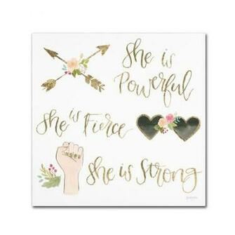 Amazon Trademark Fine Art Girl Power Iv By Jenaya Jackson