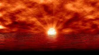 Sunset Abstract Landscapes Nature 3d Renders