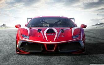 Ferrari Challenge Evo Race Car Ultra HD Desktop