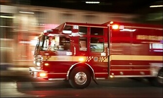 Fast Fire Truck Ecard Postcard Wallpaper