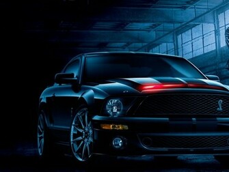 Muscle Cars Ford Mustang Knight Rider Widescreen Wallpaper