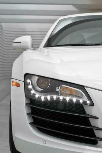 White Audi R8 iPhone Wallpaper