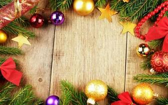 Christmas Balls Photo Frame HD Wallpaper