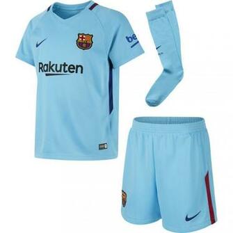Kit Oficial Fc Barcelona Segunda Equipaci N Ni O