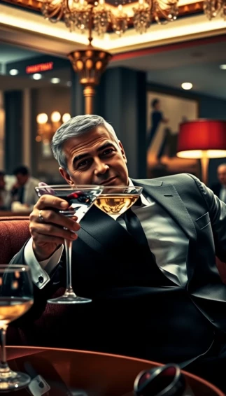 Martini George Clooney Wallpaper