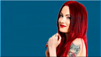 Tattooed Redhead Computer Wallpaper Desktop Background