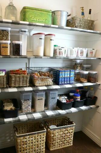 Pantry Makeover With Wallpaper Shelves Nesting Grace