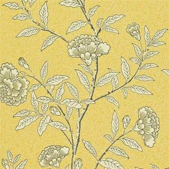 Yellow Chinese Peony Richmond Hill Sanderson Wallpaper