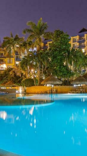 Santa Marta Colombia Swim Pool Houses Lights Night