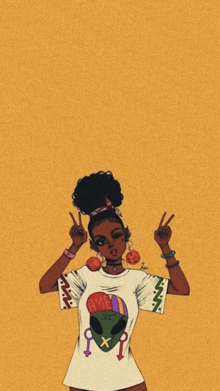 Vintage Girl Aesthetic Wallpaper