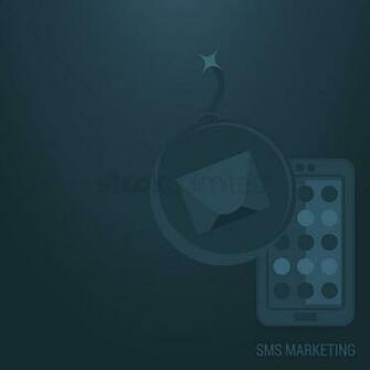 Sms Marketing Background Vector Image Stockunlimited