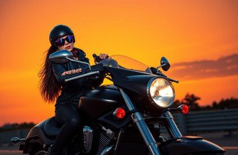 Motorcycle Girl Wallpaper