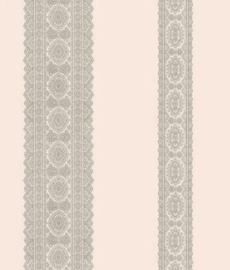 Brynn Grey Paisley Stripe Wallpaper Swatch Traditional