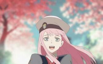Desktop Wallpaper Zero Two Uniform Cute Ana Beautiful