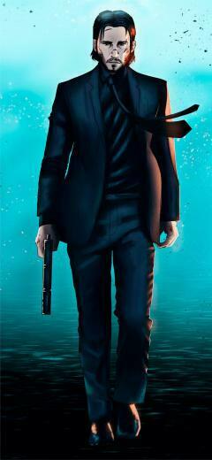 Art John Wick iPhone X Wallpaper
