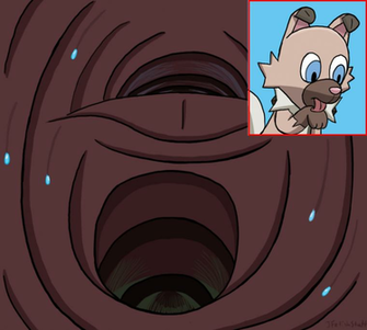 Down Rockruff S Throat By Jfetishstuff