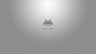 Minimal Space Invaders Wallpaper By Synetcon