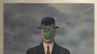 Paintings Rene Magritte Son Of Man Wallpaper