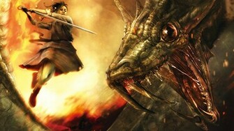 Dragon Warrior Widescreen Wallpaper