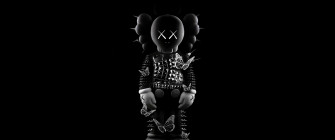 Kaws Black Wallpaper 4k Figure