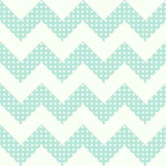 Teal Chevron Wallpaper White Polkadot