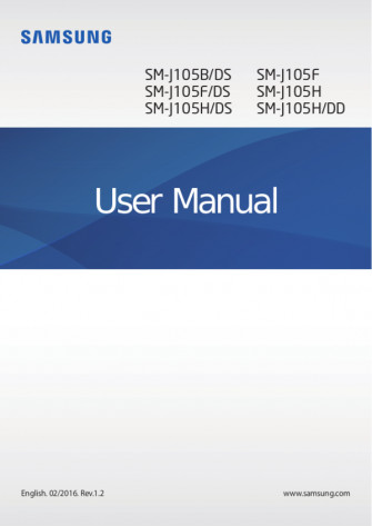 User Manual Samsung Galaxy J1 Nxt English S