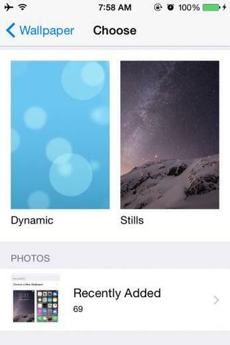 Change Wallpaper In Ios On iPhone Plus Or
