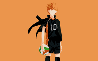 Shoyo Hinata Minimalist 8k Wallpaper
