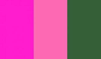 Hunter Green And Hot Pink
