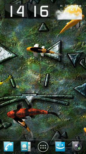 Live Wallpaper Description Wall Paper Koi Displays The Water