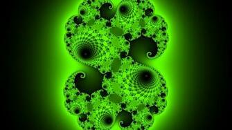 Green Fractals Widescreen Wallpaper