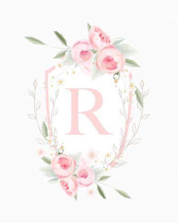 Pretty In Pink Printable Monograms The Cottage Market