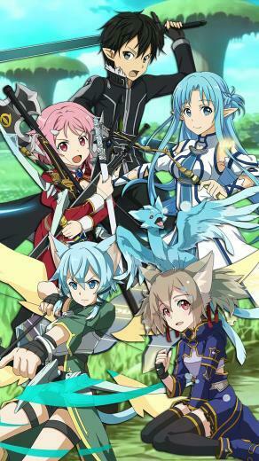 Alo Sword Art Online Wallpaper Kirito Lizbeth Asuna Sinon