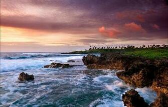 Wallpaper The Sky Clouds Ocean Coast Cook Islands Avarua