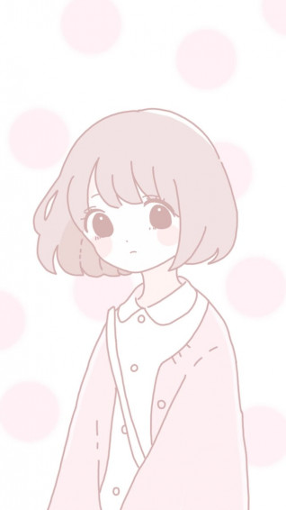 Cute Aesthetic Anime Girl Pink Edit Mobile Wallpaper