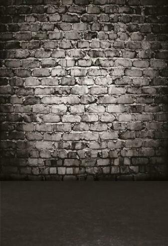 Laeacco Clouded Old Brick Wall With Floor Baby Photography