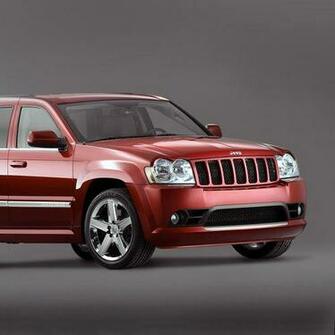 Red Jeep Grand Cherokee Wallpaper