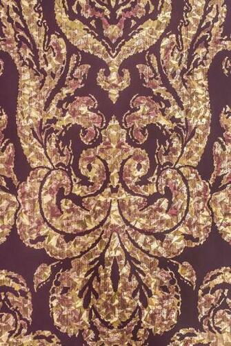 Damask Wallpaper Burgundy Zoffany From Quartz