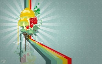 Shroom Rainbow Wallpaper And Image Pictures Photos